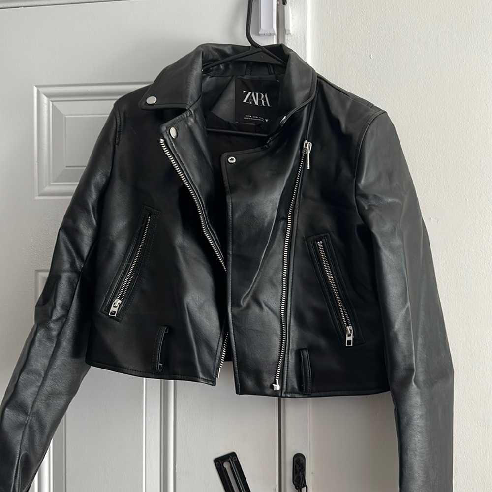Zara leather jacket